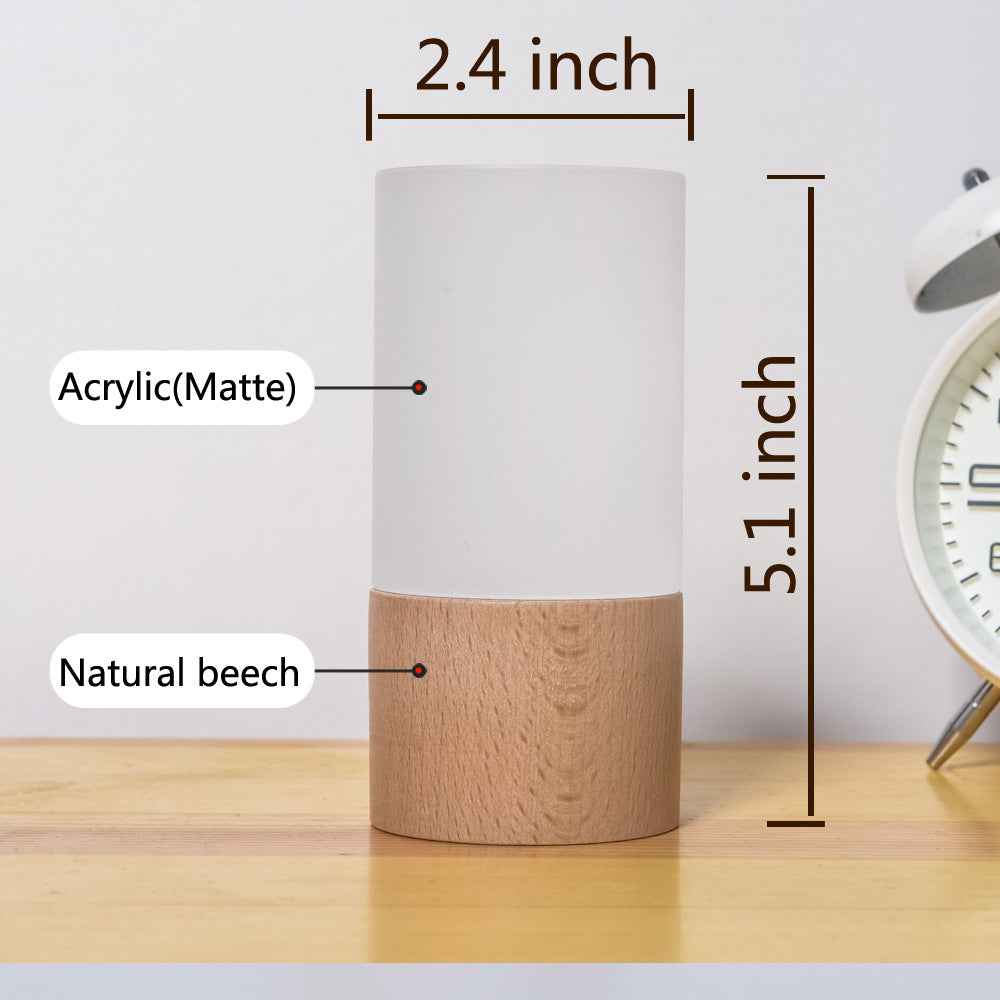 Bamboo LED Night Light - A Natural Touch for Your Home