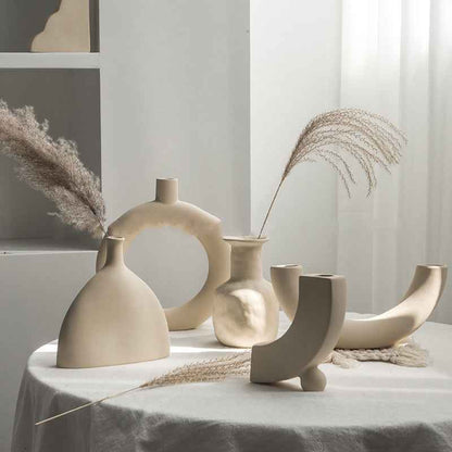 Nordic Ceramic Table Vase - Minimalist Elegance for Your Home