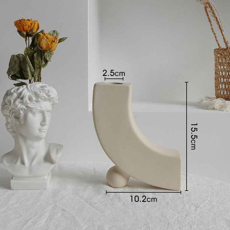 Nordic Ceramic Table Vase - Minimalist Elegance for Your Home