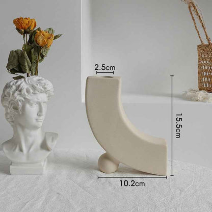 Nordic Ceramic Table Vase - Minimalist Elegance for Your Home