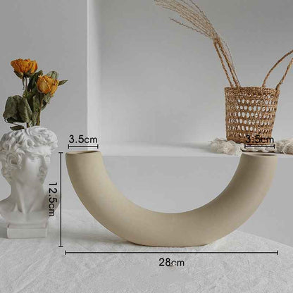 Nordic Ceramic Table Vase - Minimalist Elegance for Your Home