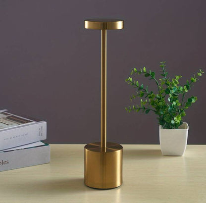 Rechargeable Touch Dimmer Table Lamp for Bars, Hotels, and Restaurants with USB-C Connectivity