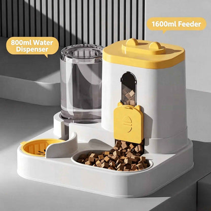 Gravity Pet Feeder & Water Dispenser: The Ultimate 2-in-1 Solution