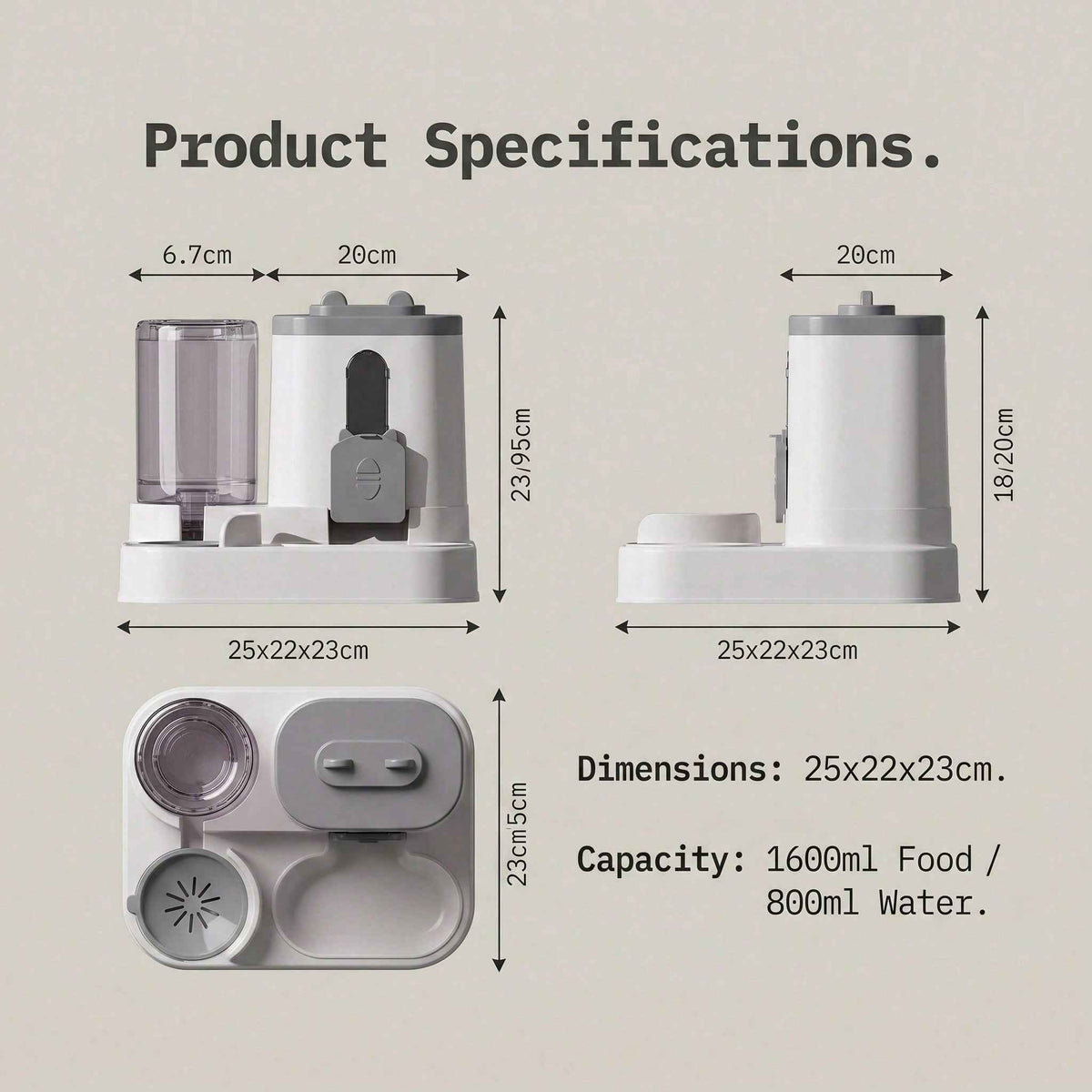 Gravity Pet Feeder & Water Dispenser: The Ultimate 2-in-1 Solution