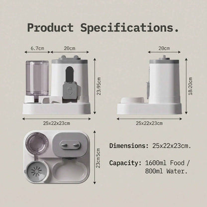 Gravity Pet Feeder & Water Dispenser: The Ultimate 2-in-1 Solution