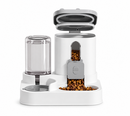 Gravity Pet Feeder & Water Dispenser: The Ultimate 2-in-1 Solution - Nuvora