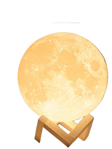 3D Moon LED Lamp - Elegant Remote-Controlled Lighting