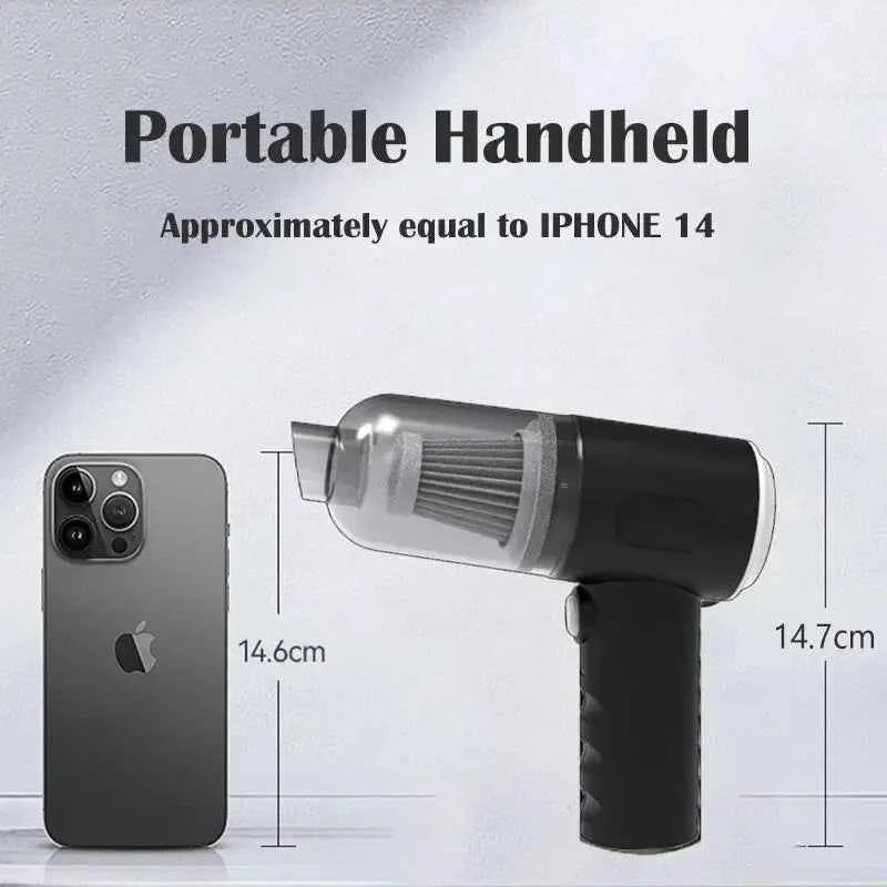 Portable Vacuum Cleaner - 9000Pa Suction Power for Easy Cleaning