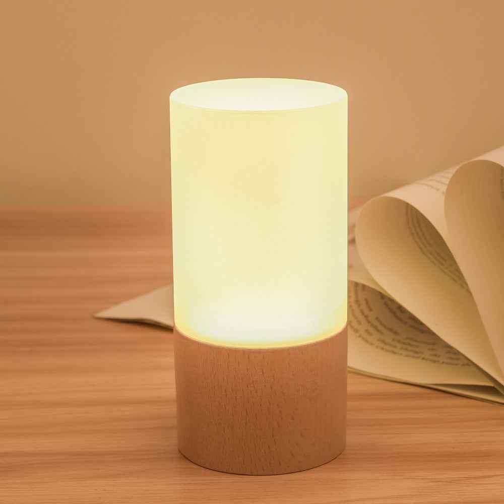 Bamboo LED Night Light - A Natural Touch for Your Home