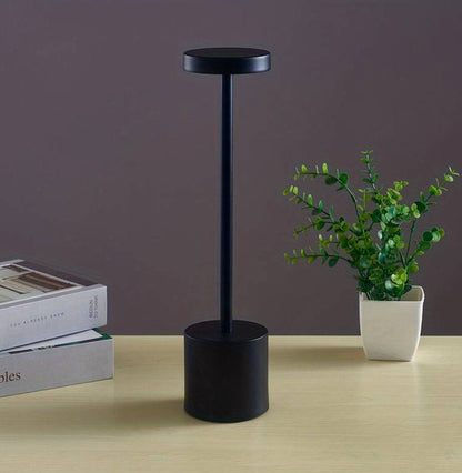 Rechargeable Touch Dimmer Table Lamp for Bars, Hotels, and Restaurants with USB-C Connectivity