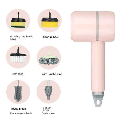 Electric Cleaning Brush – Wireless USB Rechargeable Scrubber for Effortless Cleaning