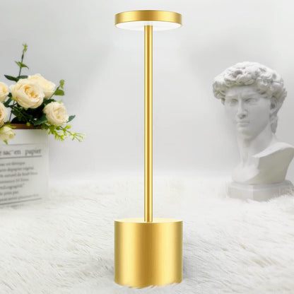 Rechargeable Touch Dimmer Table Lamp for Bars, Hotels, and Restaurants with USB-C Connectivity